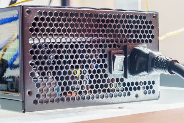 The power supply system of personal computer for  Cryptocurrency mining rig unit machine