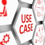 USE CASE concept cell blurred background 3d illustration