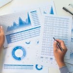 businessman working data document graph chart report marketing research development  planning management strategy analysis financial accounting. Business  office concept.